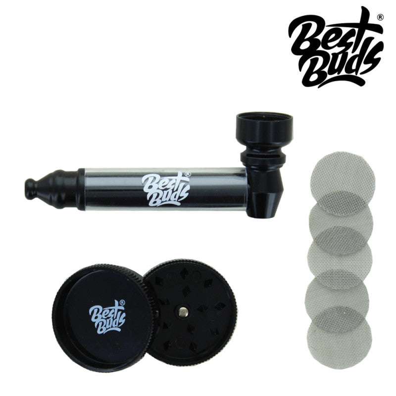 Best Buds Pipsy Pipe + Grinder