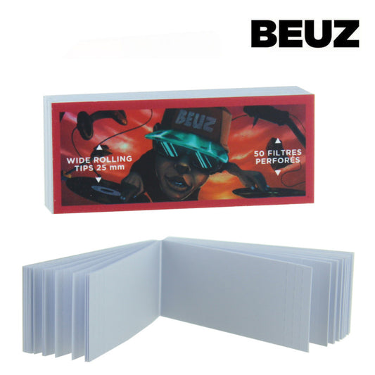 Filtres Carton Beuz Wide DJ perforés Blanchis