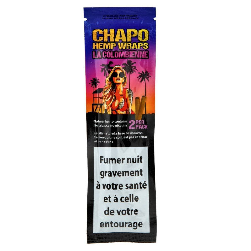 Blunt Chapo Hemp Wrap "La Colombienne" - Fraise + Kiwi